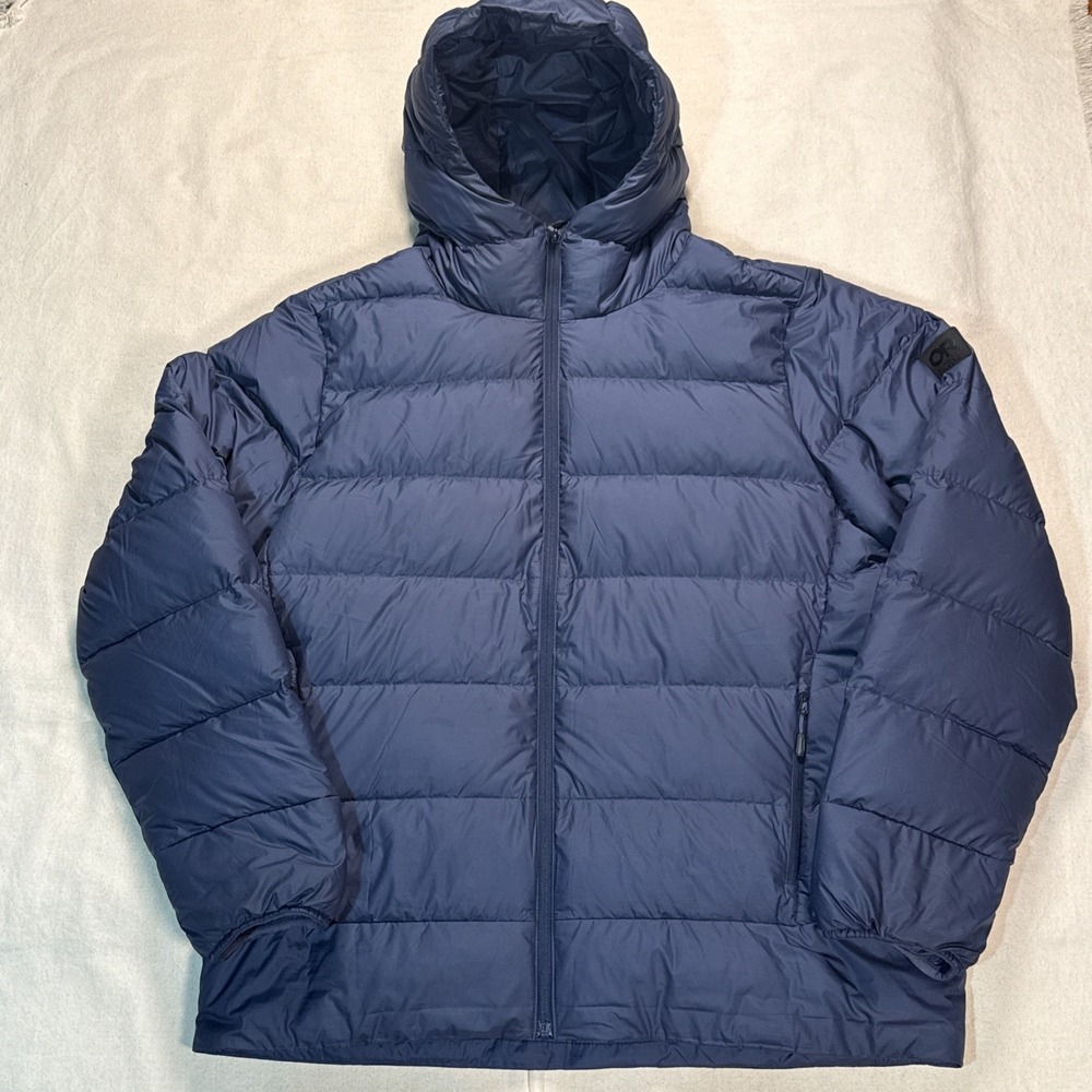 Outdoor Research Blue Size XL Coldfront Down Hoodie Men's Puffer Jacket Coat